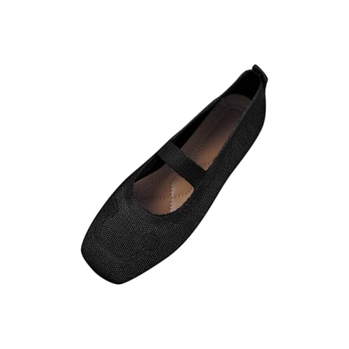 Compra Online Zapatillas Mujer Sin Cordones Zapatos Planos Ligeros de Punta Plana Casuales Color Sólido Alpargatas Planas Suave Moda Casual Fiesta Oficina Merceditas Ligero Cómodos Versátil Calzado