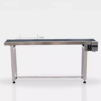 Stainless Steel Motorized Belt Conveyor Table Industrial with Brackets Use for TIJ Printer Hand held Printer & Online Printer and Other Industrial Inkjet Coding Application