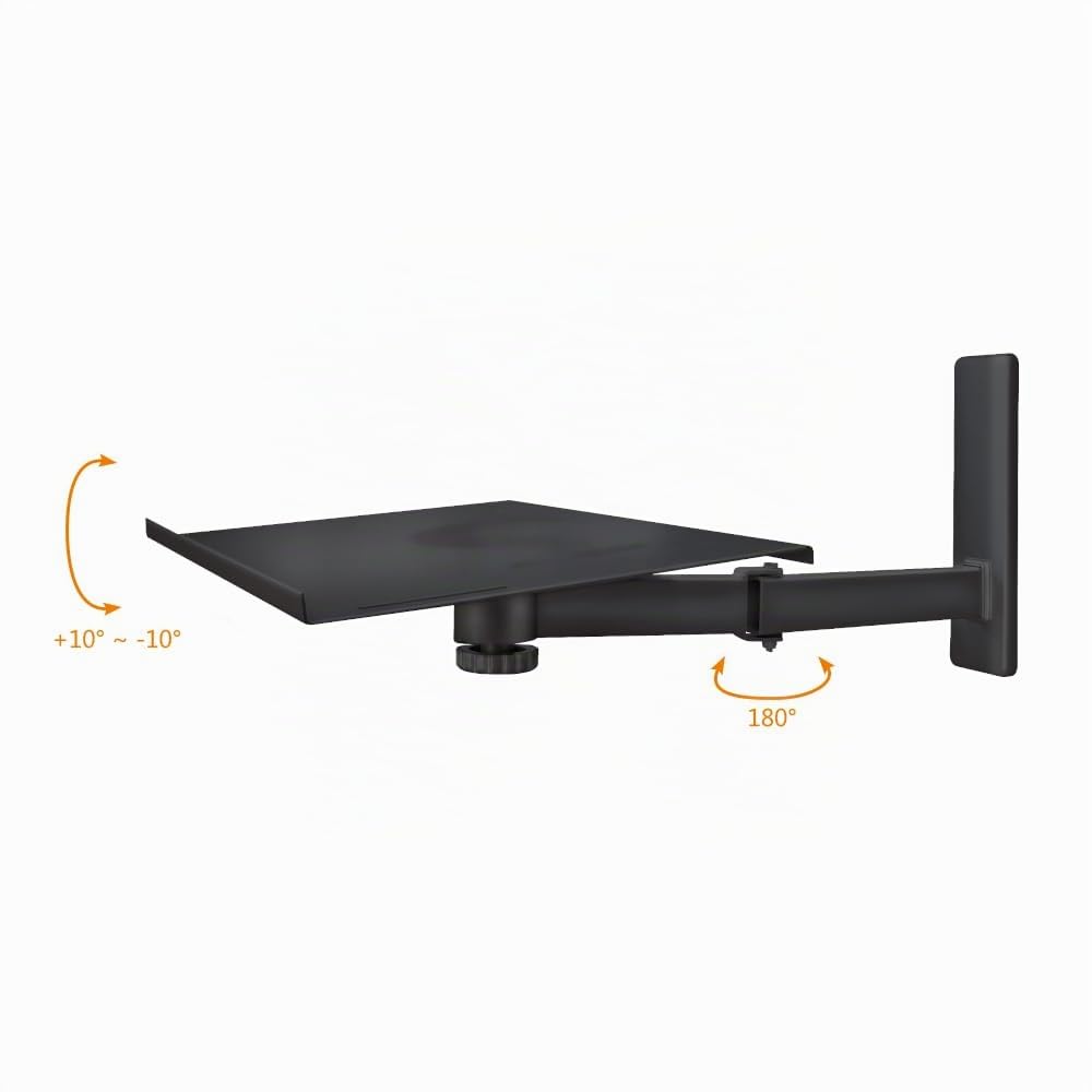 MyWall H20SL Support Mural pour TV 21" Pivotant 180° Inclinaison ± 10° Noir