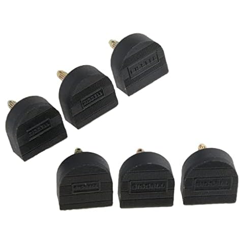 Harilla 3 Pairs High Tips Caps Replacement Shoes Repair Making Supplies, Black, 16mm Cover