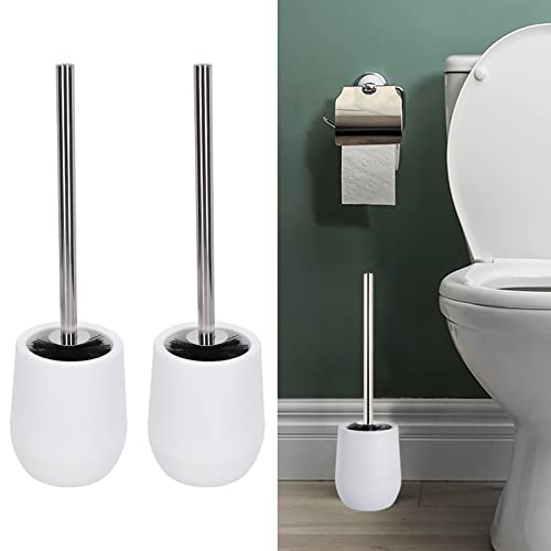 Brosse WC flexible et efficace en acier inoxydable à filetage verrouillable