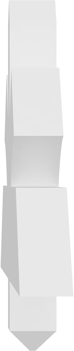 48"W x 12"H x 2"D x 4"F, 6/12 Pitch, Redmond Signature Urethane Gable Bracket, Primed Tan