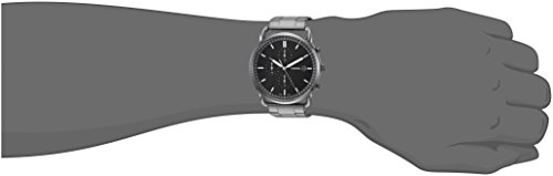 Image of Fossil The Commuter Stainless Steel Analogue Black Dial Men's Watch