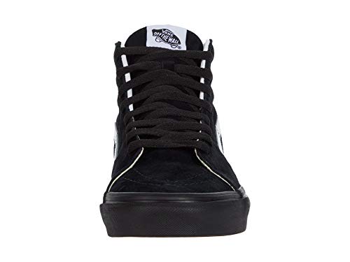Vans Vans Men's Sk8-Hi Unisex Sneakers, (Pig Suede) Black/Black, Size 6.5