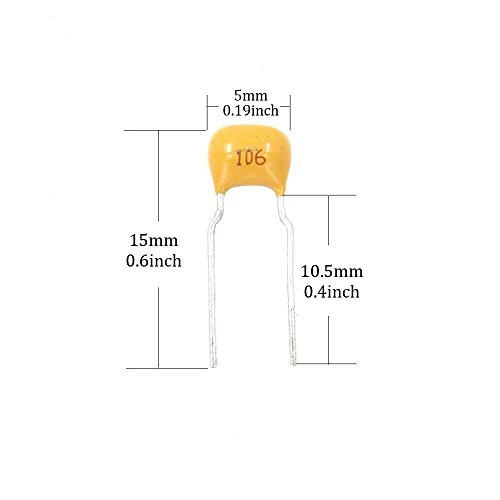 Image of Hilitchi 720-Pcs 0.1uF-100nF 24 Value DIP Monolithic Multilayer Ceramic Chip Capacitors Assortment Kit