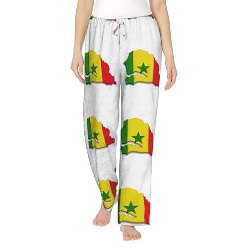 Pantalon de pyjama de Noël en flanelle Sénégal pour femme confortable