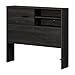 South Shore Fynn Headboard with Storage, Twin 39-Inch, Gray Oak