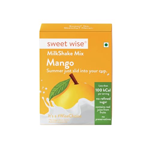 Image of Sweet wise Mango Milk shake -125gm| Natural Powder| No refined sugar| No Artificial Preservatives