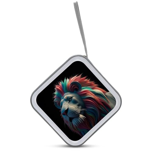 Estuche para CD portátil con relieve abstracto y acabado estético premium 4