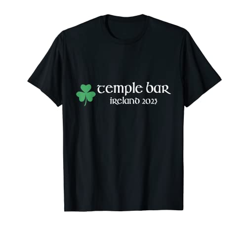 Temple Bar Dublín Irlanda trébol 2023 Camiseta