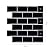 Tic Tac Tiles 10-Sheets Peel and Stick Tiles in Subway Designs (Subway Black)