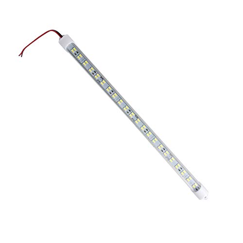 BigBig Style 1 unids 12 V / 24 V 24 / 48LED Interior del Coche Luces de Tira Blancas Barra lámpara Coche Van Caravana Barco casa (Color : 24V - 48LED(Double-Row)) Cover