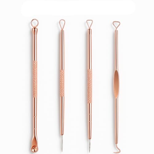 Removedor Extrator de Cravos e Espinhas Kit 4 Peças Aço Inoxidáve...