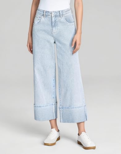 Kedera Women Casual Striped Denim Cuffed Wide Leg Jeans 2025 Summer Trendy Baggy Pants Boyfriend Y2K Trousers3