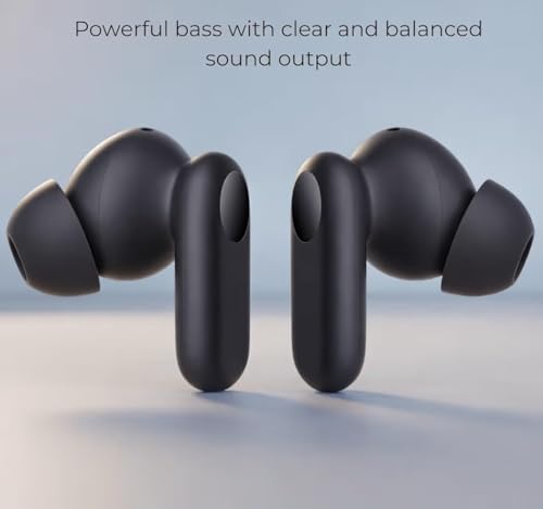 Image of Bluetooth Earbuds Compatible with Oneplus Buds 2R, Touch Sensor, Rich Sound Output Black (AS-2R)