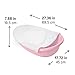 Ingenuity Room to Soak 4-in-1 Baby Bath Tub in Pink, Newborn to Toddler, Adjustable Full Coverage Sling, Supportive Seat, Includes 2 Pour & Rinse Cups, Easy Release Drain Plug, 0M+