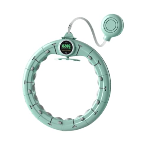 predolo Weighted Hoop para Adultos Mujeres Hombres Aro Fitness con Masaje de Silicona y Ajuste Desmontable Accesorio de Ejercicio Deportivo para Cintura