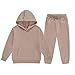 Toddler Girl Clothes 2 Piece Outfits Fashion Twist Front Long Sleeve Sweatshirts and Sweatpants Sweatsuit Sets 8-9 16-18 3-6