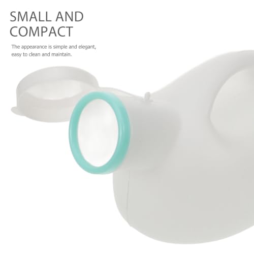 Urinario portátil para hombres de 2000ml en pack de 2 botellas de plástico blanco con tapa 7