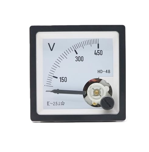 Voltmètre de panneau 48x48mm pour surveillance de réseau alternatif 50V HD-48-V