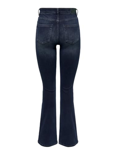 Image of ONLY Flare Fit Ankle Length Cotton Womens Jeans (S22ON15233833-P)
