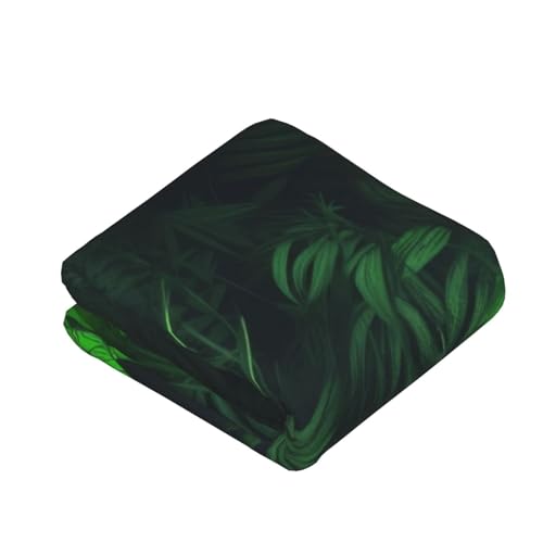Plaid de canapé tropical vert pour vos soirées cocooning au salon