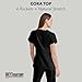 Grey’s Anatomy by BARCO Classic Cora Scrub Top for Women – Black, 4-Pocket Crossover V-Neck Scrub Shirt with Natural Stretch, Soil Release Fabric, and Super-Soft Finish – Medium, Regular Fit