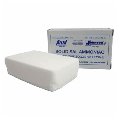 1/2 lb. Solid Sal Ammoniac Tinning Block, Cleans and Tins Soldering Iron Tips for Longer Life