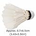 MOPFOL 5PCS Faux Feather Badminton Shuttlecocks – White Professional Flying Stable Badminton Balls for Indoor and Outdoor Games Activity Training