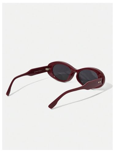 MakeMeChic Women's Oval Sunglasses Narrow Shades Small Cat Eye Retro Vintage Sun Glasses2
