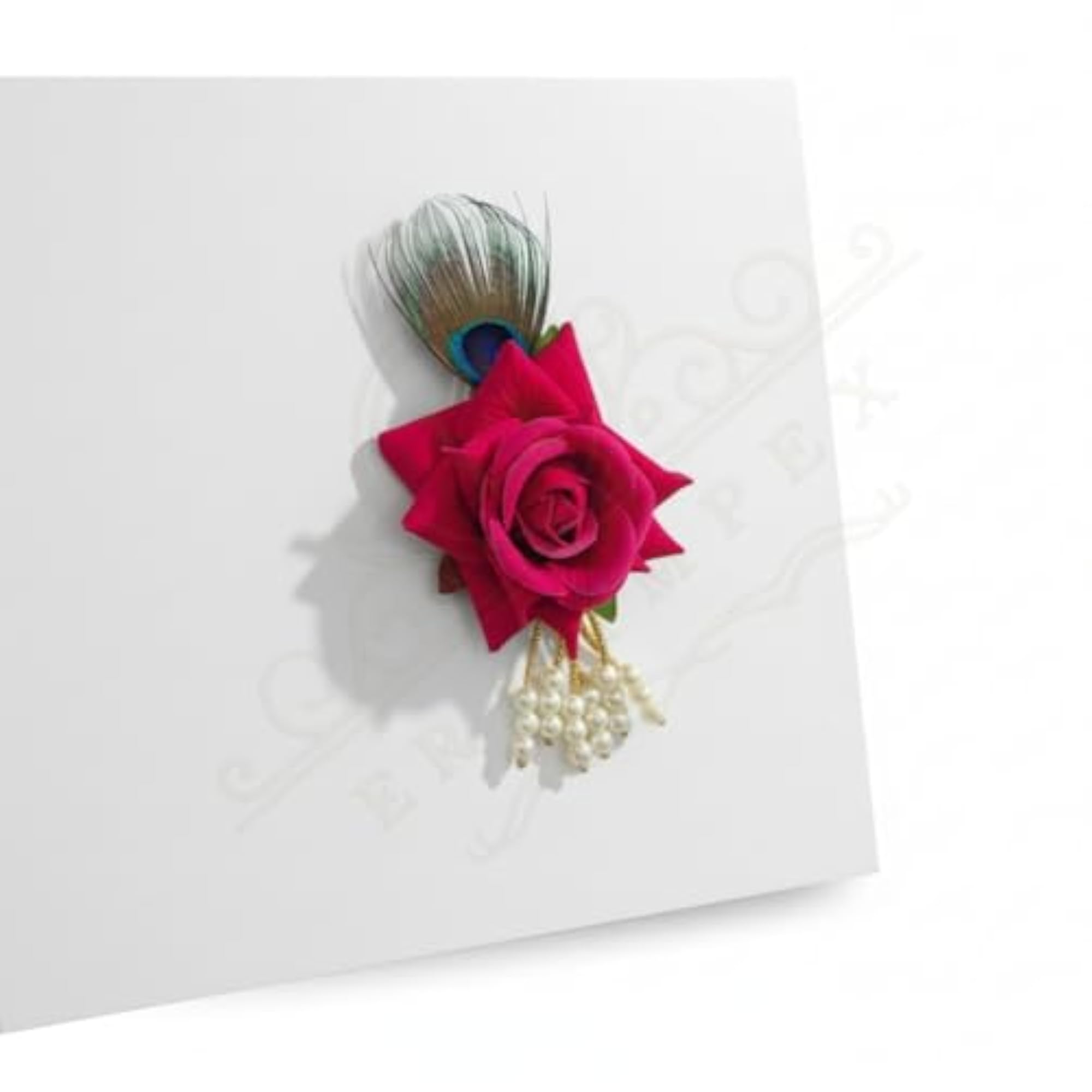 Premium Rose Flower Brooch for Traditional Wear
