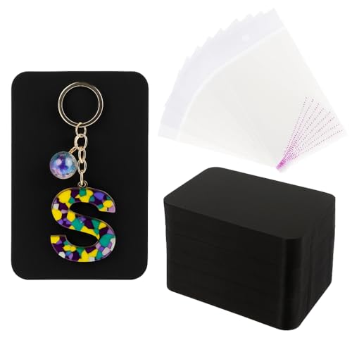 KUKU�H�[ �L�[�z���_�[�䎆 �A�N�Z�T���[�䎆 OPP�ܕt�� �e�[�v�t�� 50���Z�b�g (�u���b�N)