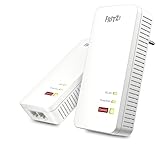 FRITZ!Powerline 1240 AX WLAN Set Edition International, Kit extender per rete elettrica fino a 1.200 Mbit/s, Wi-Fi integrato fino a 600 Mbit/s, Mesh, Access Point, Interfaccia in italiano