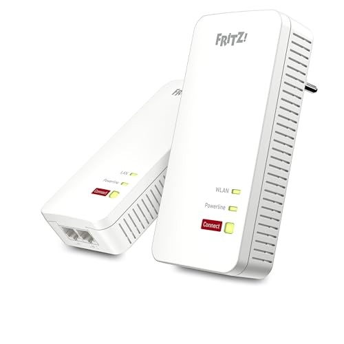 FRITZ!Powerline 1240 AX WLAN Set Edition International, Kit extender per rete...