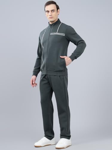 Image of Cantabil Men's Printed Winter Wear Track Suit for Men l Casual Winter Wear Tarck Suit l Track Suit for Men (P MTRS00031)