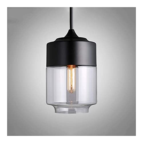 Lámpara de techo para comedor rústico y cocina de granja WQHPLMD en cristal