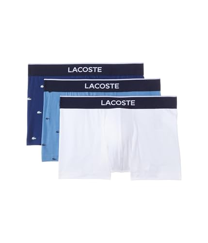 Lacoste Men's Pack of 3 Casual Signature Trunks