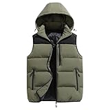 Design pratique et élégant : Doté d'une fermeture éclair fluide, ce gilet matelassé pour homme est facile à enfiler et à retirer. Ce vêtement d'extérieur matelassé est confectionné dans un style épuré et classique, idéal pour les tenues décontractées et les activités de plein air, en hiver, en automne et au printemps.