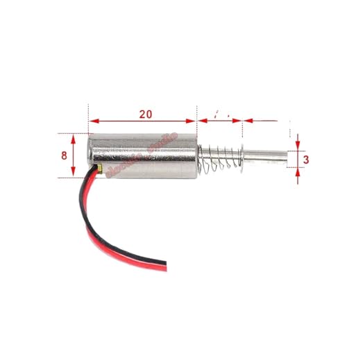 Électroaimant push pull 24V DC avec micro solénoïde cylindrique 8mm pour actionneur linéaire DIY - 4