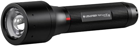 Ledlenser P6R Core QC, 4 Color Focusing Flashlight, Advanced Focus System, Rapid Focus, Multicolor Strobe, Micro-USB Rechargeable Port
