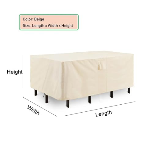 Housse protection meubles patio imperméable bapé table chaise canapé