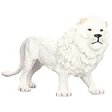  Figurine di Leone Bianco Giocattoli, Modello di Figurine Giocattolo Dipinto a Mano Realistico per Bambini Figurina di Leone Realistica Colorata a Mano Esercizio di Apprezzamento Abilità Ornamento di L