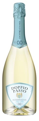 Doppio Passo Alternativa Sparkling – Prickelnde, alkoholfreie Prosecco-Alternative aus Italien, 0,0% vol. (1 x 0,75 l)