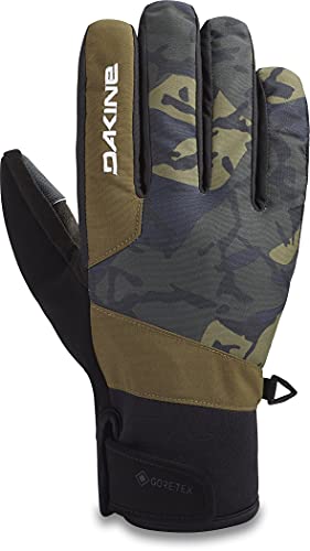 Dakine Mens Impreza Gore-TEX Low Profile Glove with Neoprene Cuffs, and Suede/Silicone Palm , Cascade Camo, Medium