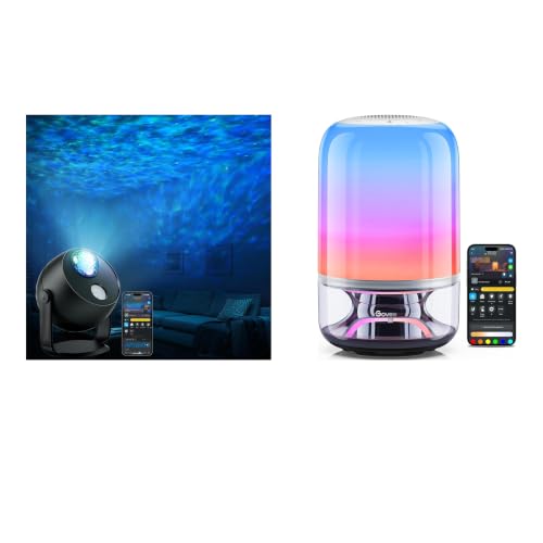 Govee Table Lamp 2 Pro x Sound by JBL Bundle Star Light Projector with Ocean Wave Ripple Effects
