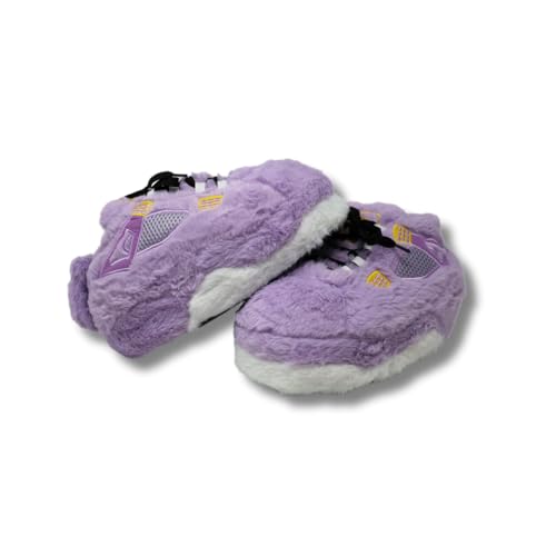 Sneaker Slippers, Purple & White, One Size Fits Most, Indoor/Outdoor Use4