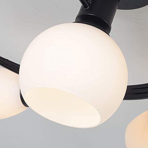 Lampes suspendues lustre monté en surface 4 têtes pour plafond - 2