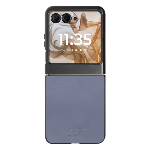 LOOF BASIC-SHELL �{�v ���U�[ �X�}�z�P�[�X for motorola razr 60 / 60s / 60d �p �P�[�X �w�ʃP�[�X �J�o�[ �V�F�� ���^ Leather [�u���[]