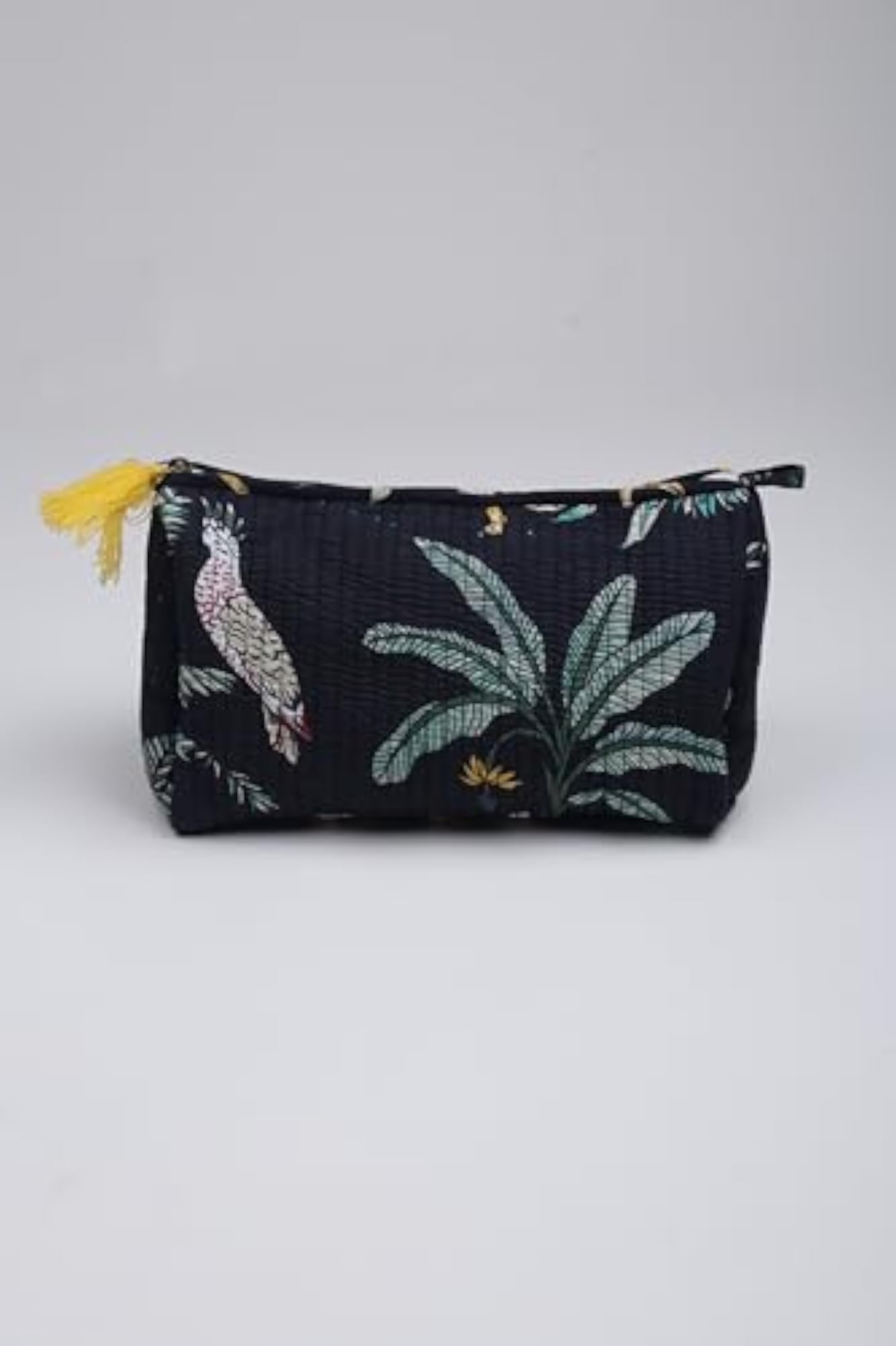 Cotton Pouch with Zip, Waterproof Makeup & Jewelry Organizer