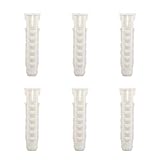 Concrete Wall Anchors for TV Wall Mount Installation Suitable for Concrete Wall or Brick Wall Installation Plastic Anchor Bolts 10X50mm White 6pcs MD5751 by Mounting Dream